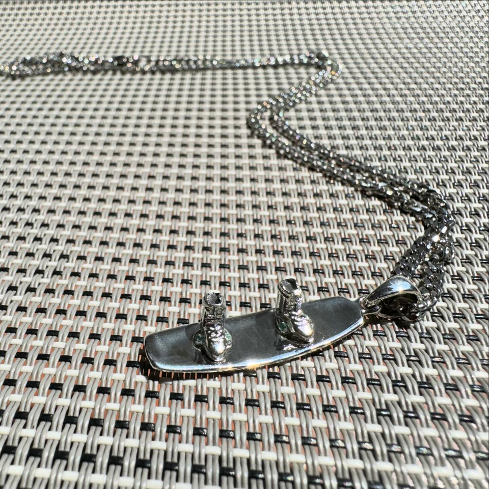 Sterling Silver Wakeboard Pendant