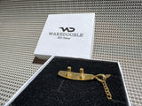 14K Gold Plated Wakeboard Pendant