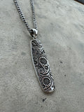 Sterling Silver Paisley Wakeboard Pendant