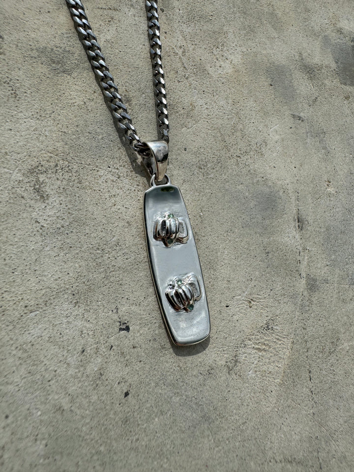 Sterling Silver Kiteboard Twintip Pendant