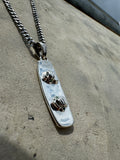 Sterling Silver Kiteboard Twintip Pendant