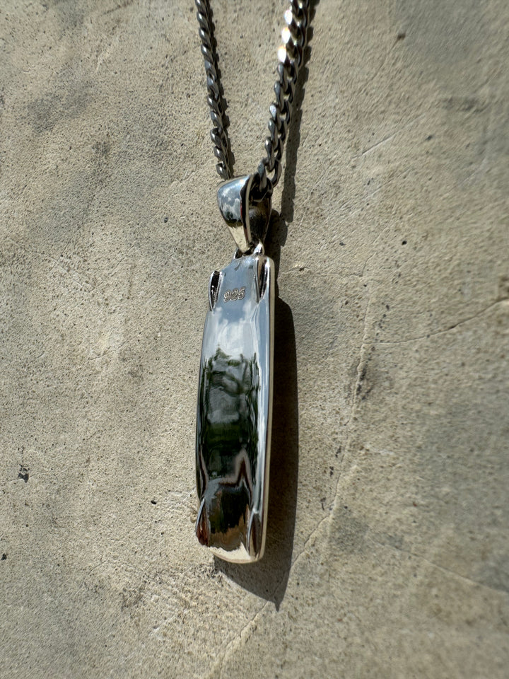 Sterling Silver Kiteboard Twintip Pendant