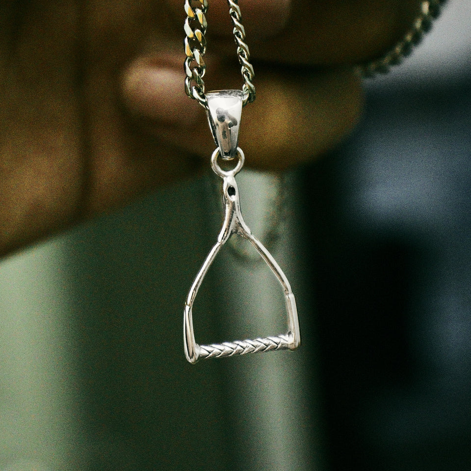 Sterling Silver Wakeboard Handle Pendant