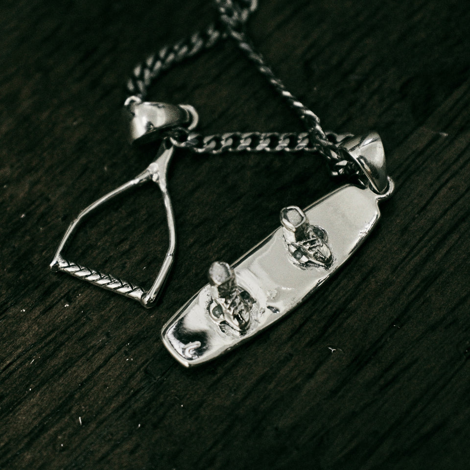 Sterling Silver Wakeboard Pendant & Handle Pendant Bundle