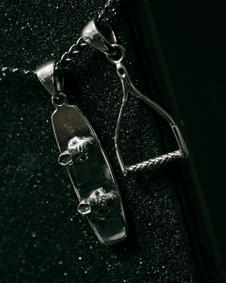 Sterling Silver Wakeboard Pendant & Handle Pendant Bundle