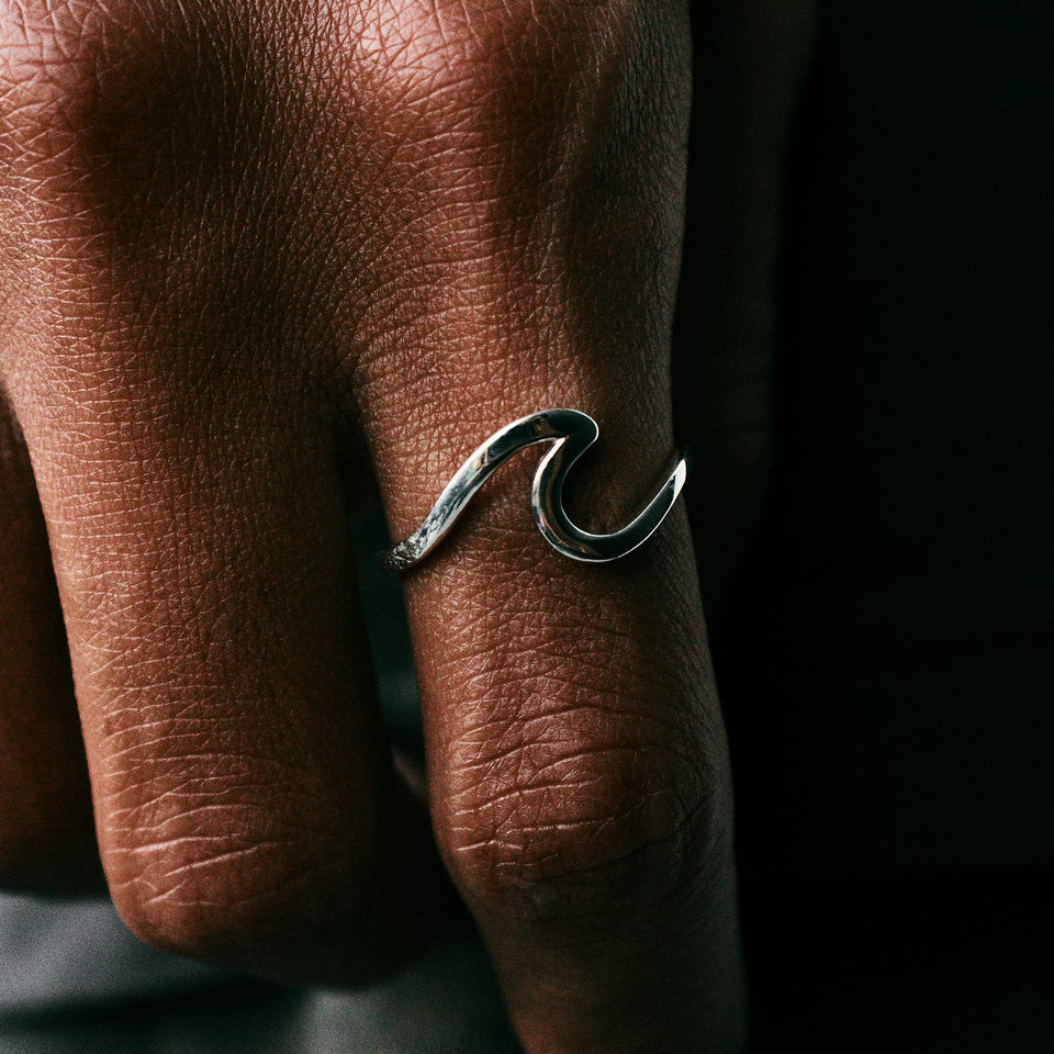 Sterling Silver Wave Ring