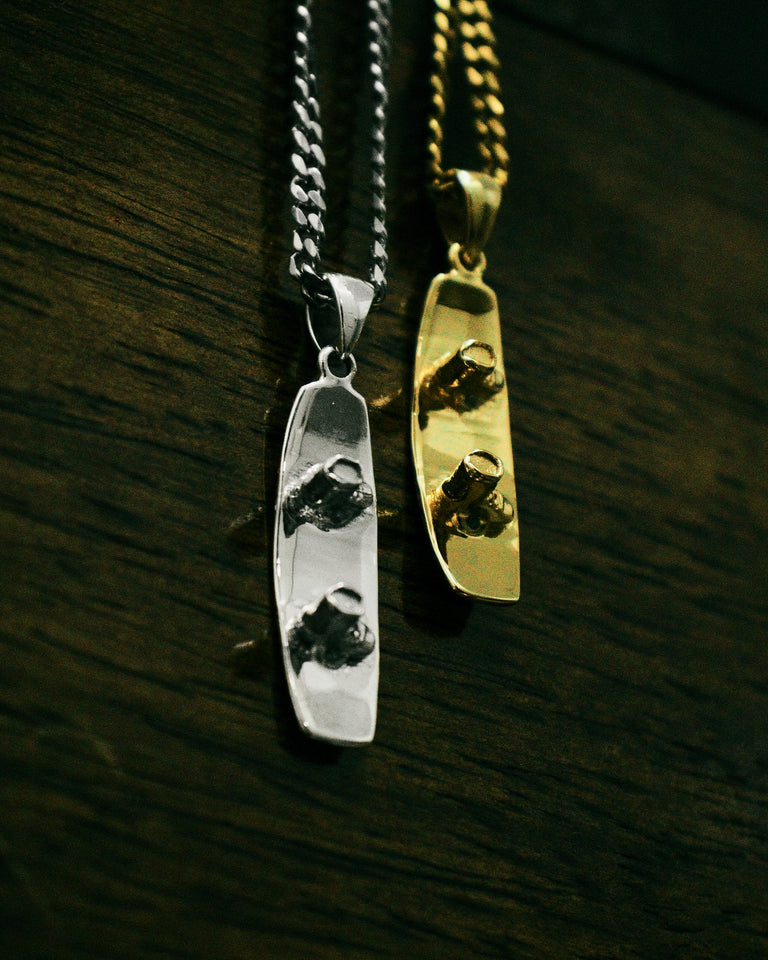 Sterling Silver Wakeboard Pendant
