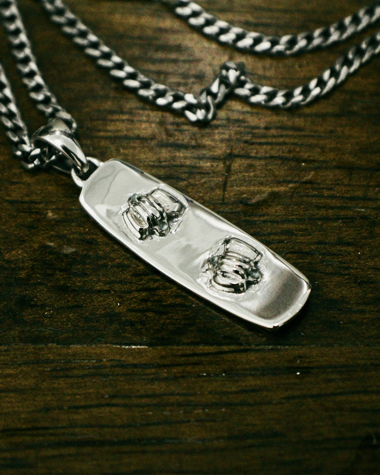 Sterling Silver Kiteboard Twintip Pendant