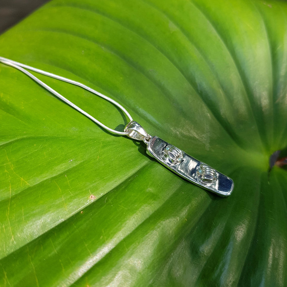 Sterling Silver Kiteboard Twintip Pendant