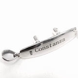 Personalized Sterling Silver Wakeboard Pendant