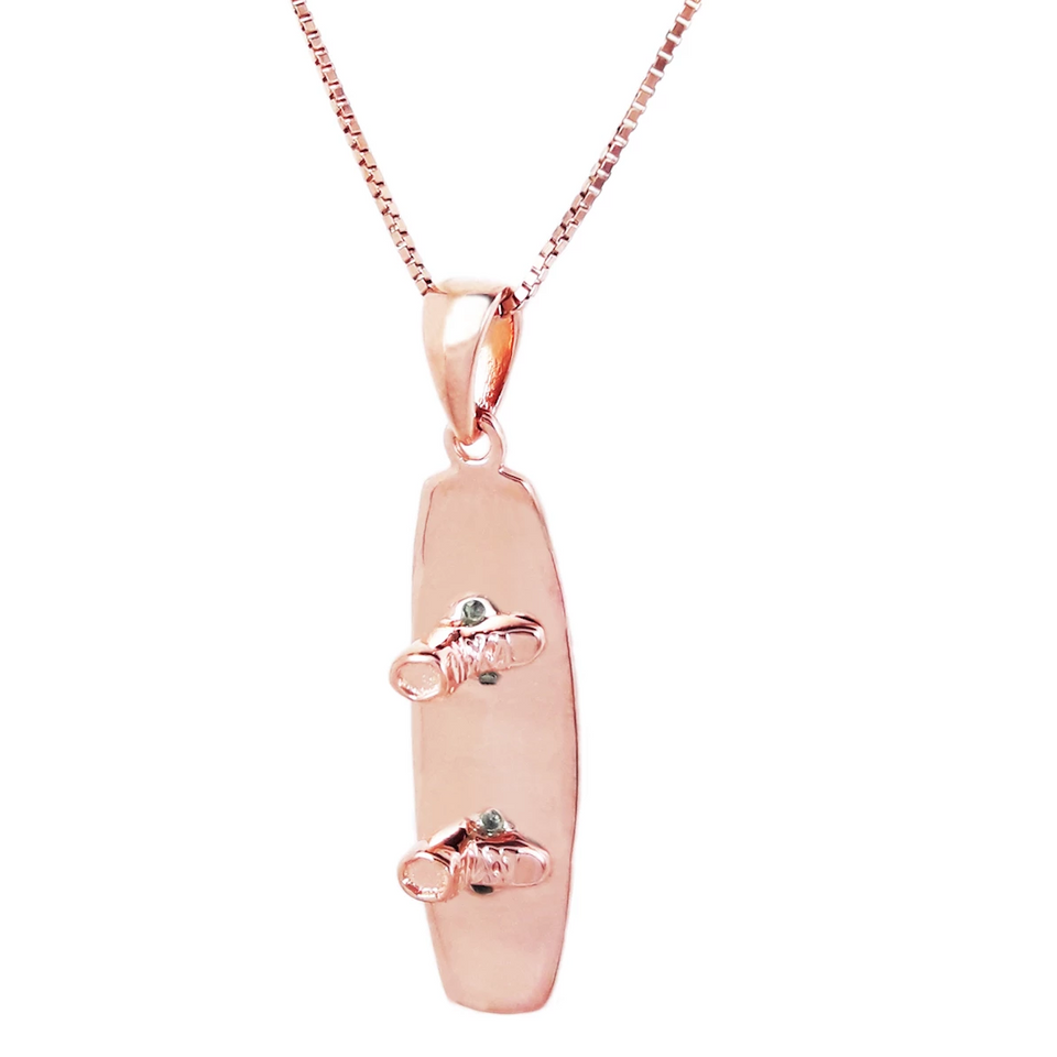 Rose Gold Edition Wakeboard Pendant & Earrings Gift Set