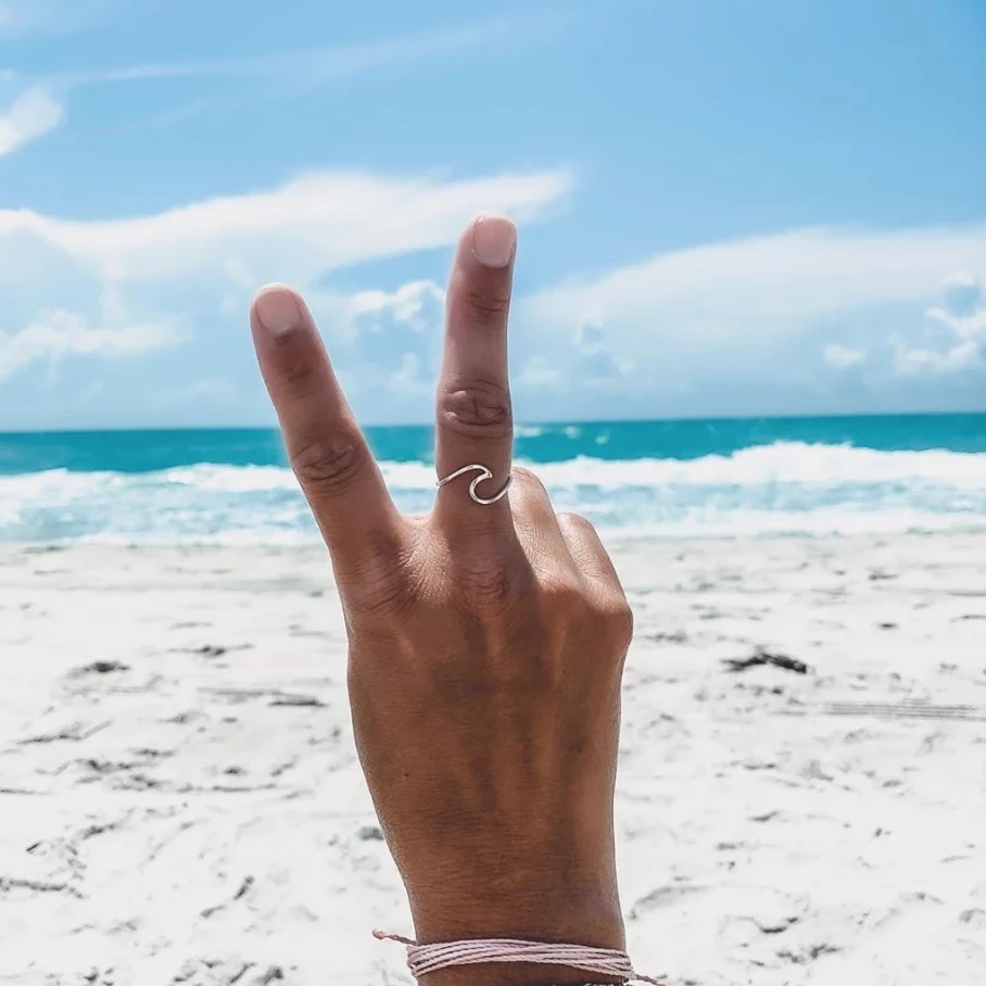 Sterling Silver Wave Ring