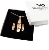 Rose Gold Edition Wakeboard Pendant & Earrings Gift Set