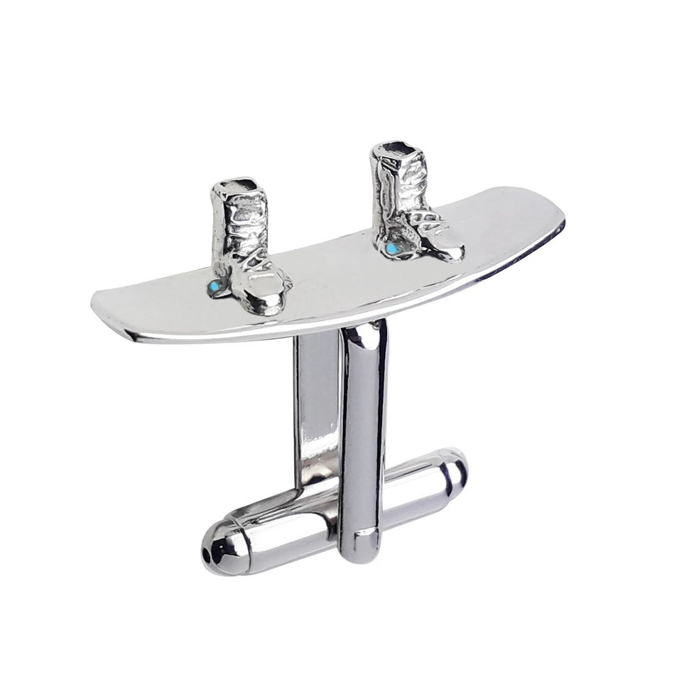 Sterling Silver Wakeboard Cufflinks