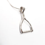 Sterling Silver Wakeboard Handle Pendant
