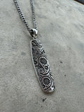 SALE! Paisley Wakeboard Pendant Sterling Silver