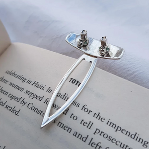 Sterling Silver Wakeboard Bookmark