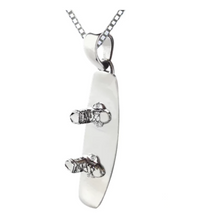 Sterling Silver Wakeboard Pendant