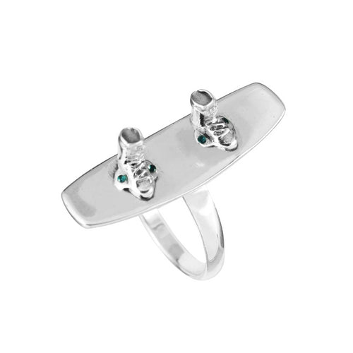 Sterling Silver Wakeboard Ring